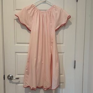 LAKE Patio Dress Scalloped Pink Medium
